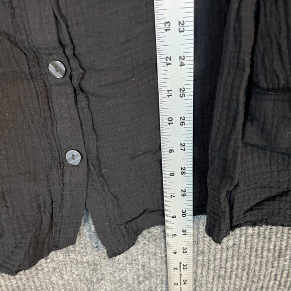 Belle By Kim Gravel Gotta Have It Cotton Gauze Summer Night Shirt Size XL Black - Picture 8 of 10